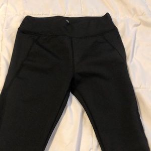 Black athletic leggings. Size large. Fits like a medium.